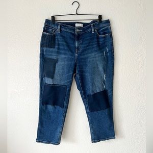 Lane Bryant Patchwork Denim Jeans Size 14 Customized